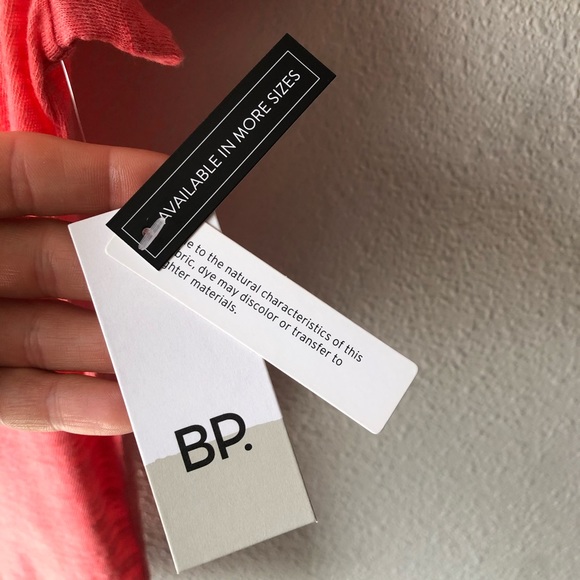 NWT Nordstrom BP Vintage Slub Tee in Red Hibiscus - Picture 4 of 8